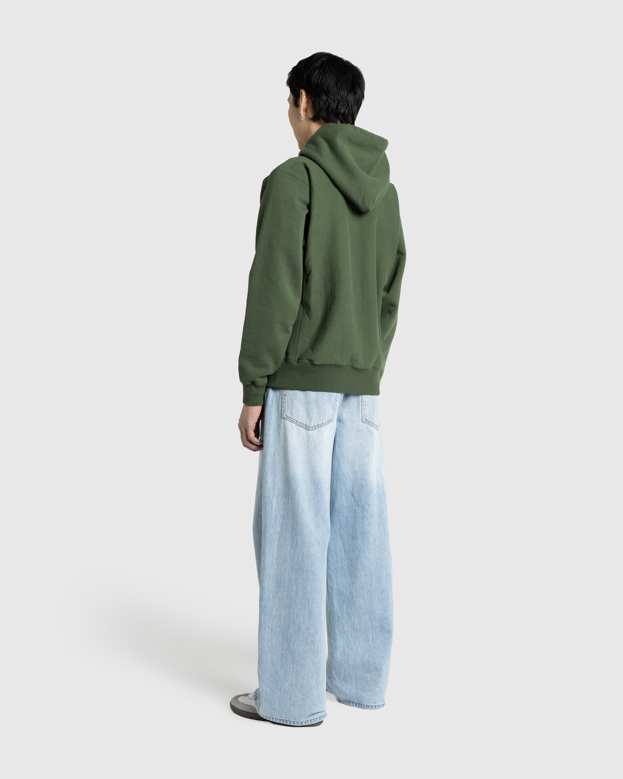 Human Made Heavyweight Logo Hoodie Green Highsnobiety Shop